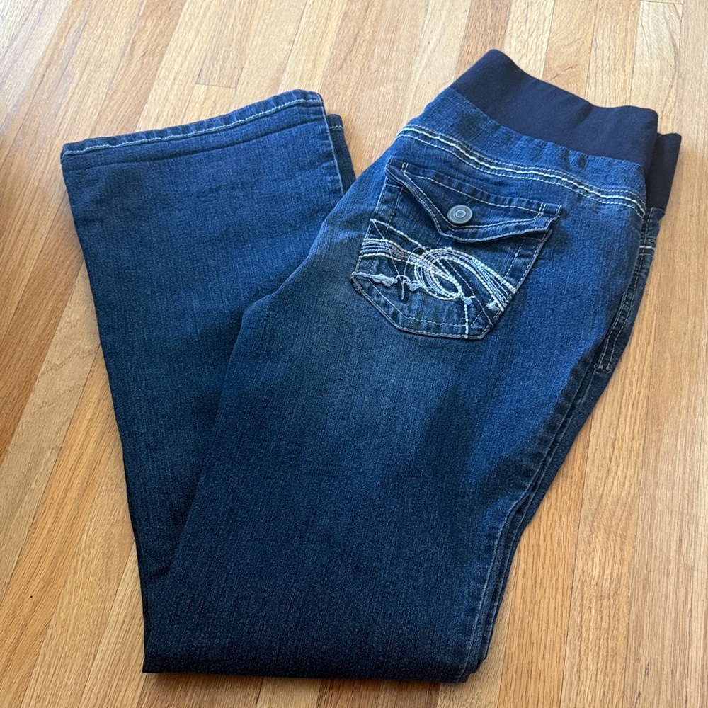 Indigo Blue Women's Boot Cut Jeans - stretch waistband
Item #8